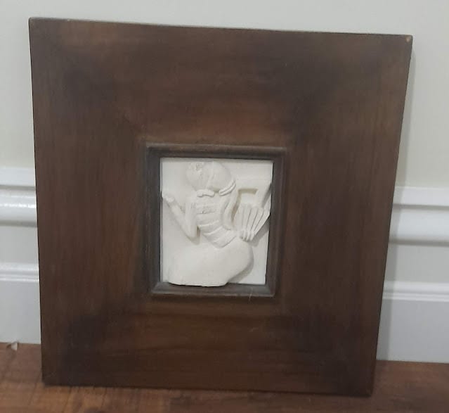 Egyptian sculpture embedded in wooden frame Picture Frames Gumtree
