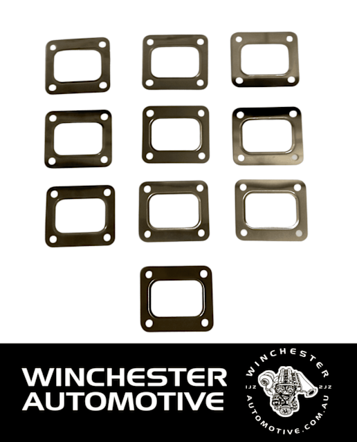 10 x T4 OPEN SCROLL T4 TURBO GASKETS. 304 STAINLESS STEEL Engine