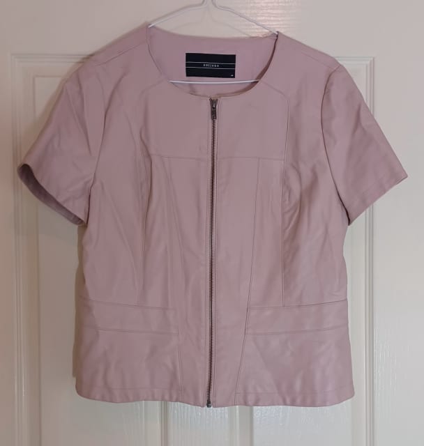 Decjuba Faux Leather Jacket/Top 14, Autumn, Blush Pink Colour | Jackets ...