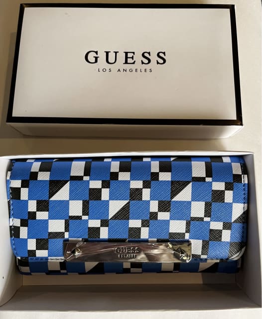 Guess Wallet NWT Blue, Black, White RRP 75.. Miscellaneous Goods