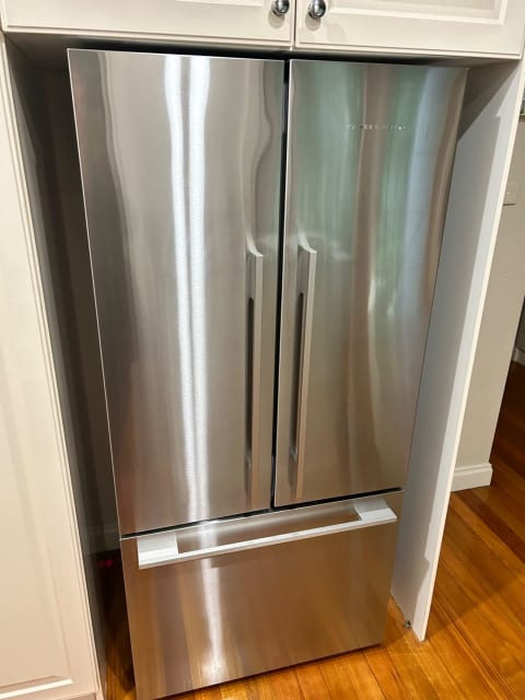 freestanding french door refrigerator freezer 79cm 487l