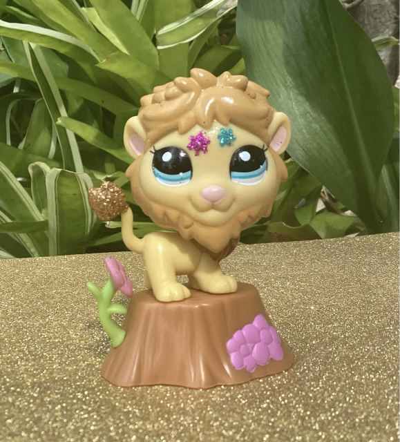 LITTLEST PET SHOP 2226 GLITTER LION & ORIGINAL ACCESSORIES📮 Toys