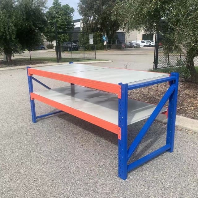 HEAVY DUTY STEEL WORK BENCH 500KGS RATING 2M X 0.8M X 0.9M FLAT PACK