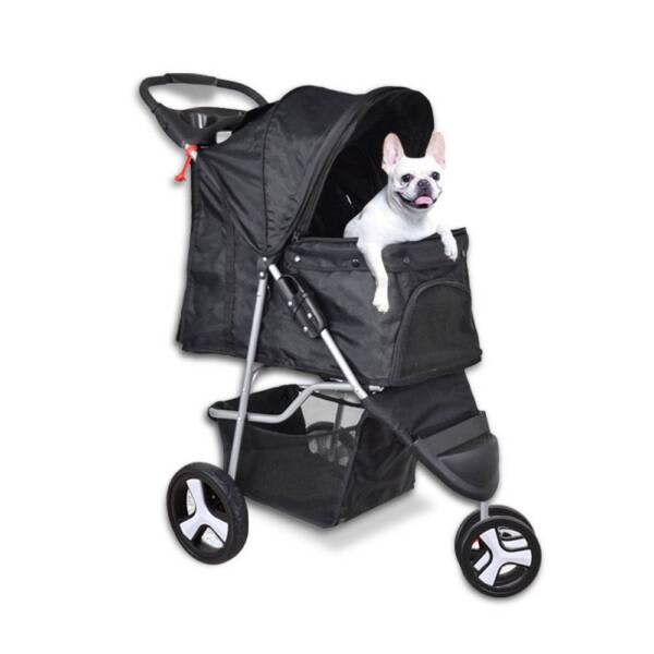Pet Stroller Dog Cat Puppy Jogger Pushchair Travel Carrier Pram Prams