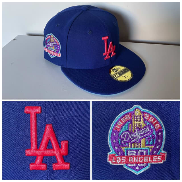 59FIFTY Fitted LA Dodgers 60Th Anniversary Side Patch