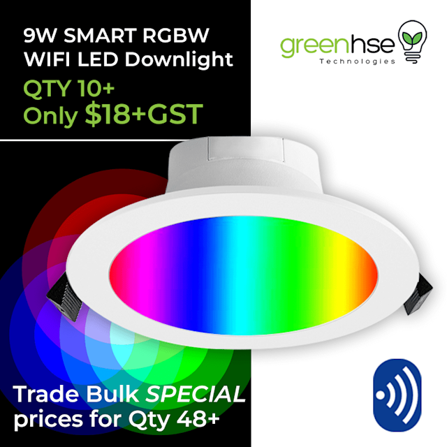 WIFI Coloured Downlight Special from 18 Plus GST Other Lighting in