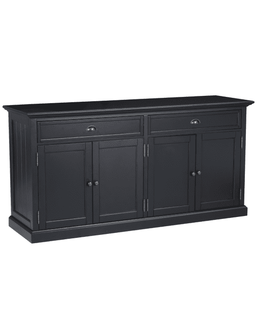 Large Black Hamptons Maison Sideboard Buffet Buffets & Side Tables
