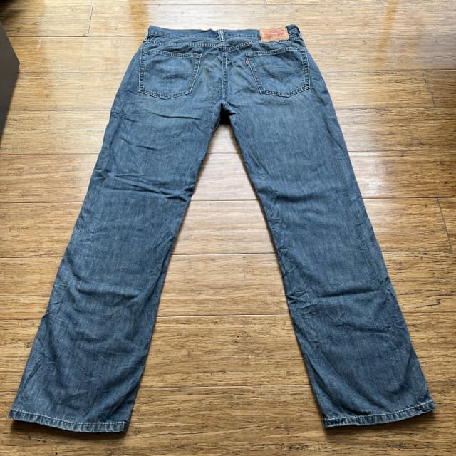 Levis 514 Mens Jeans Straight Fit Blue Denim - Size W36 L32 | Pants ...