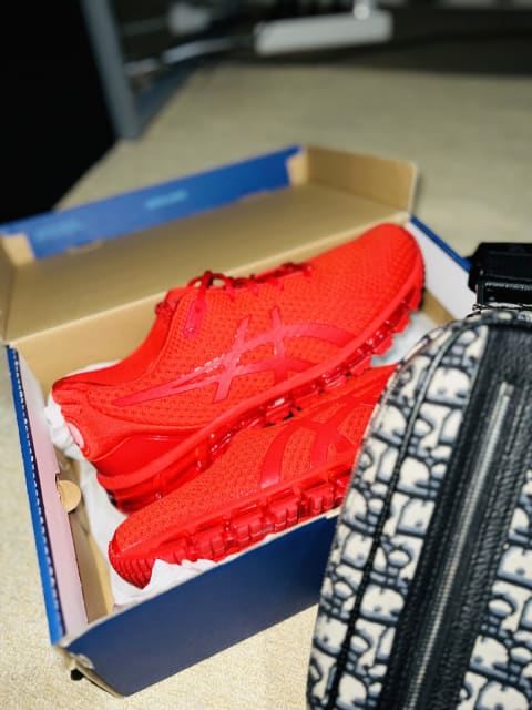 triple red asics quantum