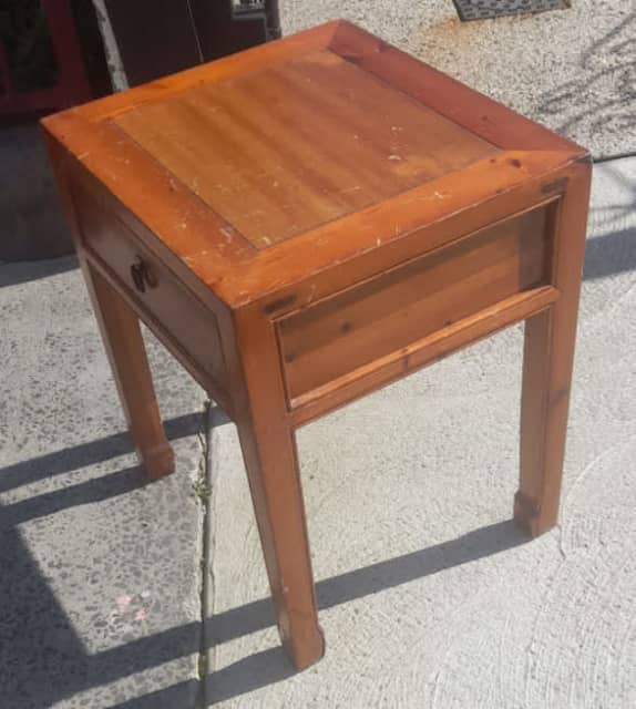 Large solid wooden side table, with drawer Buffets & Side Tables