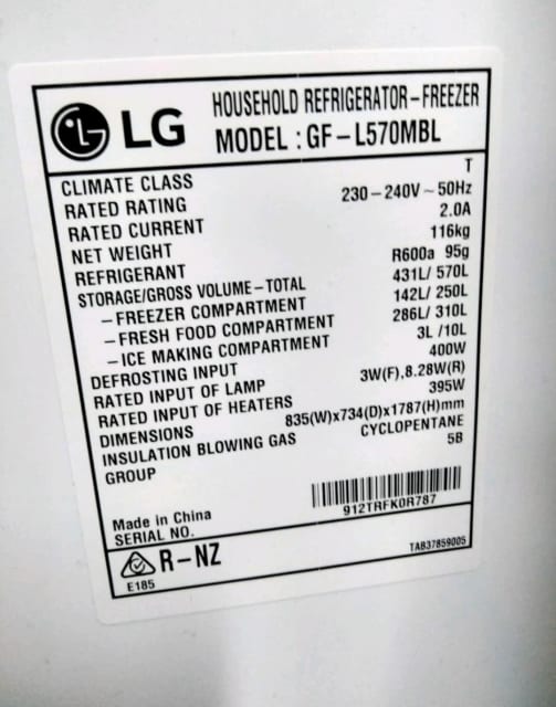 LG Fridge Frezzer model GFL570MBL Fridges & Freezers Gumtree