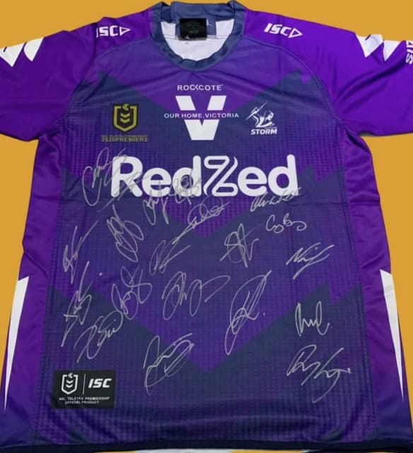 NRL 2020 Premiers Melbourne Storm jersey memorabilia, Collectables, Gumtree Australia Logan Area - Beenleigh