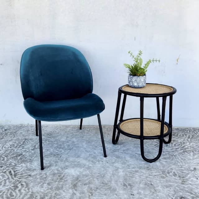 ‘London’ Peacock Green Velvet Accent Chair (Brand New) Armchairs