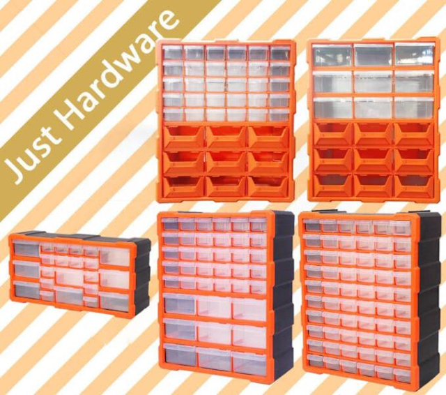 Tool Storage Box Bin Part Organiser Drawers Chest Plastic
