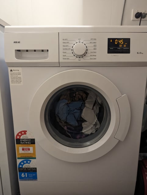 akai 6kg front load washing machine ak fl6