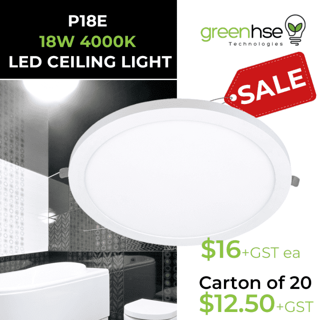 SPECIAL LED 18W CEILING/OYSTER NATURAL WHITE FROM 12.50 PLUS GST