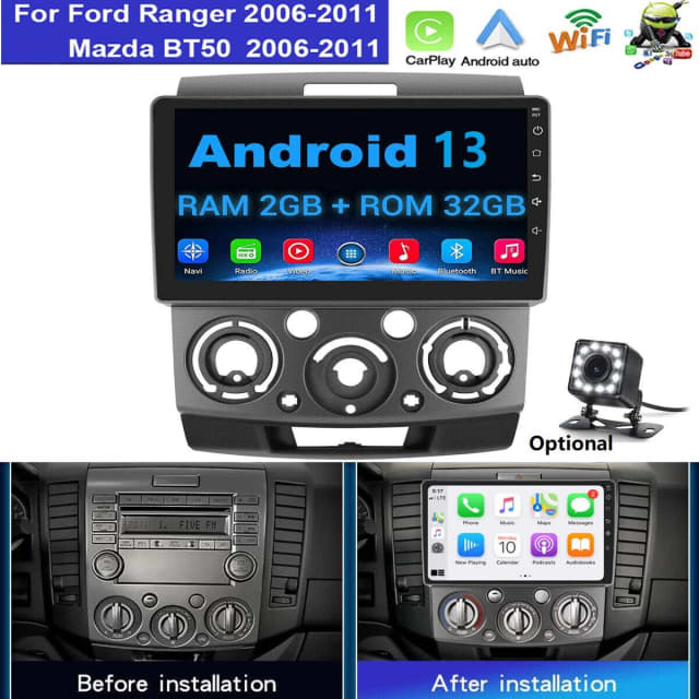 Car Stereo For Ford Ranger Everest Mazda BT50 BT50 2006 2011 radio