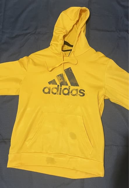 bright yellow adidas hoodie