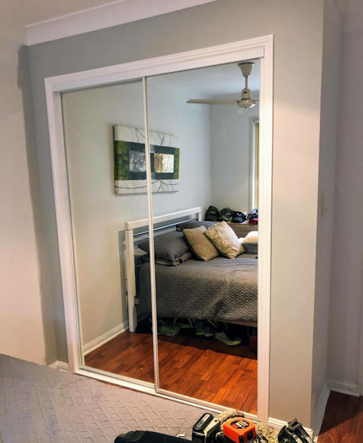 Wardrobe Sliding Doors Mirror (2 Doors) Wardrobes in Carrara QLD