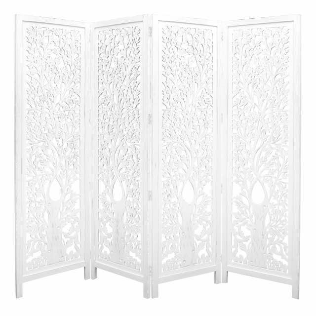 Bogota 4 Panel Room Divider Screen Privacy Shoji Timber Wood Stan