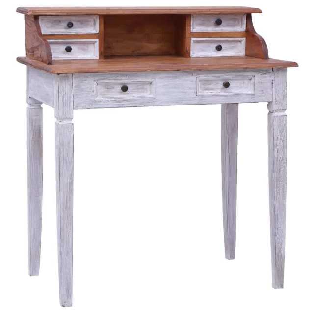 Writing Desk with Drawers 90x50x101 cm Solid Reclaimed Wood... Desks