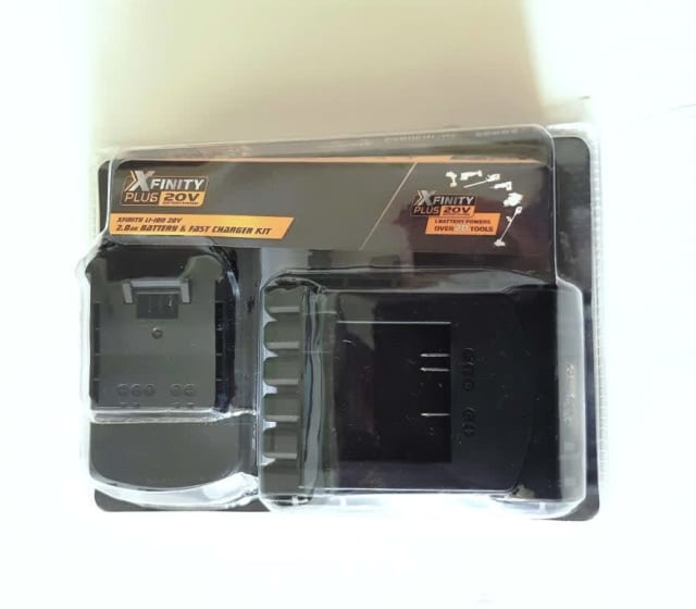 Xfinity Battery & Fast Charger Kit for Workzone / Ferrex 20v pwr tools ...