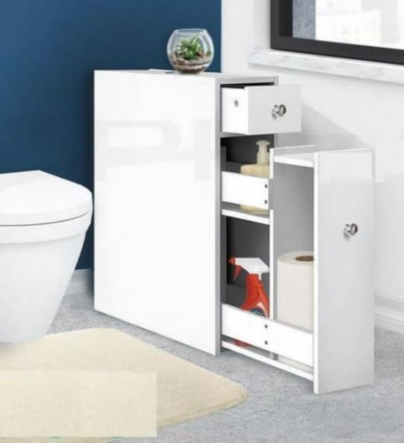 SWWhite slim and plenty shelves New Design for small areas