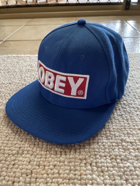 blue obey hat