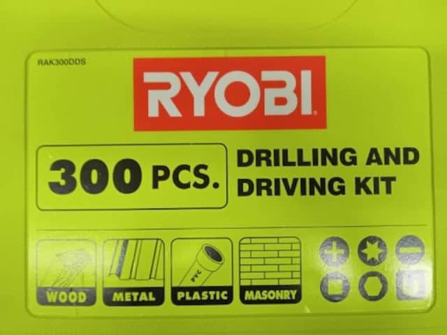 Ryobi 300 piece drill and drive kit hot sale