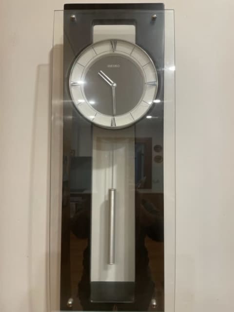 SEIKO Pendulum Quartz wall clock - glass, dark wood | Clocks | Gumtree  Australia Adelaide Hills - Bridgewater | 1304082153