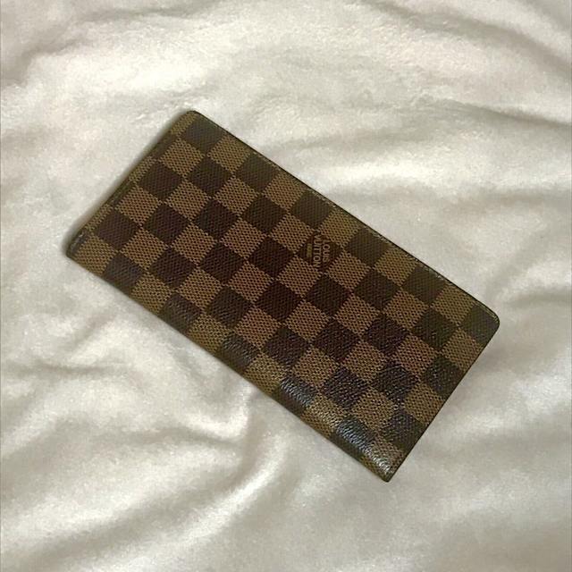 LOUIS VUITTON Damier Credit Card N61823 Long Wallet *Authentic