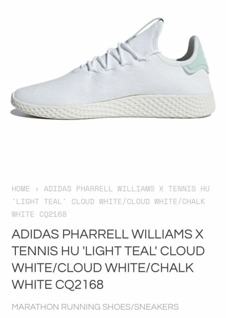Adidas Pharrell Williams Tennis HU I Cloud White/Chalk White