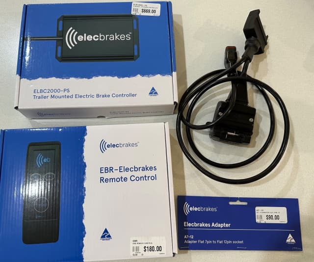 Elecbrakes Trailer Mounted Electric Brake Controller bundle Brakes
