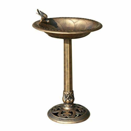 Bird Bath Feeder Feeding Food Station Outdoor Garden Birdbath Summer