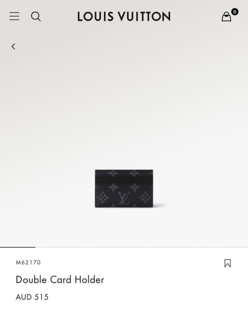 Louis Vuitton Double Card Holder Wallet, Accessories, Gumtree Australia  Gold Coast North - Coomera