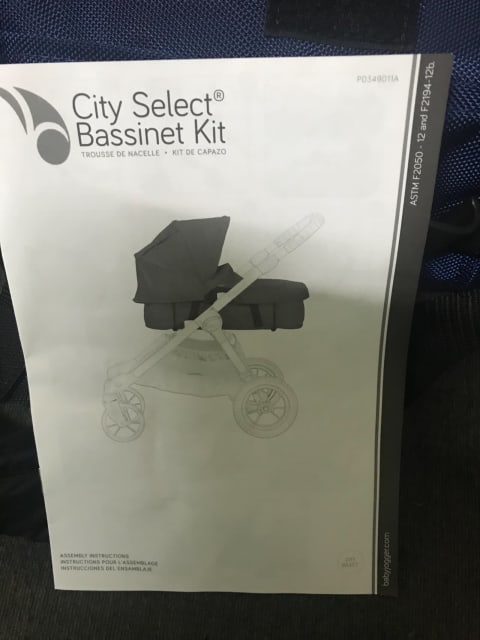 City select bassinet clearance assembly