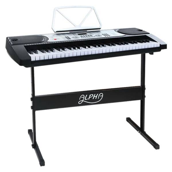 Electronic Piano Keyboard on Stand Great Sound Rhythm/Tempo more