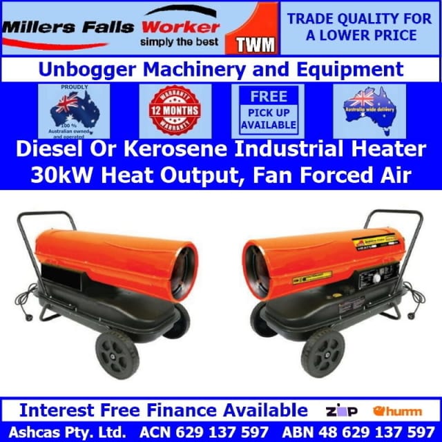 Millers Falls 30kW Industrial Heater Diesel Kerosene Indoor/Outdoor