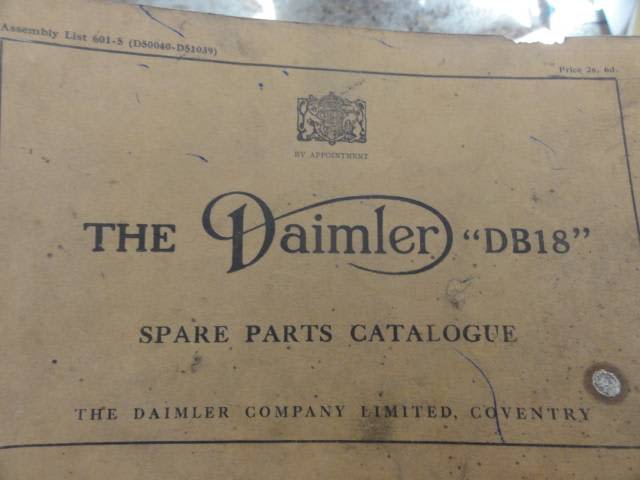 DAIMLER DB18 SPARE PARTS CATALOGUE | Engine, Engine Parts ...