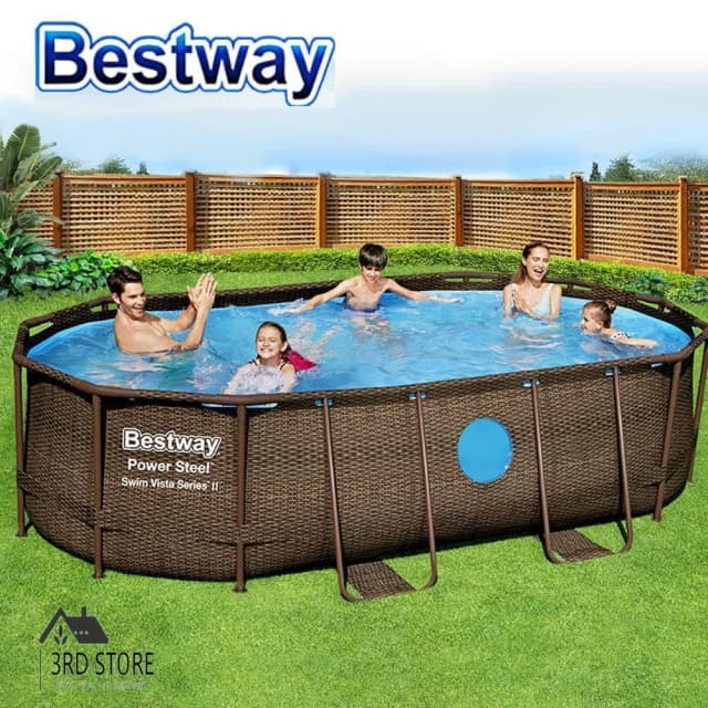 Bestway Swimming Pool Above Ground Pools Power Steel Frame Filter Pump