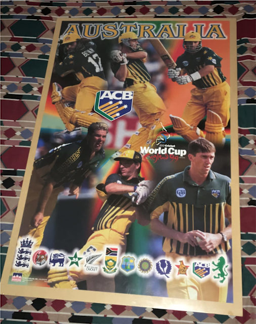 Australia Cricket World Cup 1999 Poster Collectables Gumtree