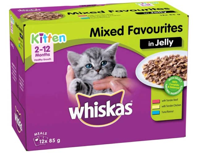 whiskas kitten food 40 pouches