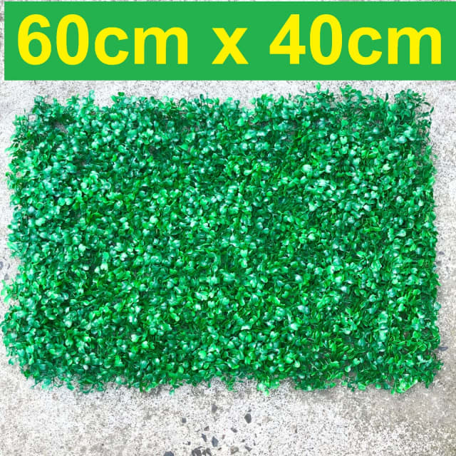 60x40cm Artificial Greenery Boxwood Hedge Privacy Fence Wall Panel