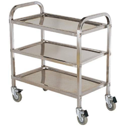 Stainless Steel Trolley, 3-Tier With Castors, 850 X 450 x 900mm high ...