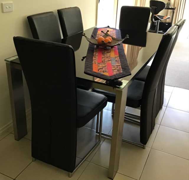 Glass Top Dining Table Dining Tables in Bendigo VIC Gumtree Australia