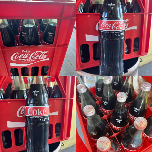 Coca Cola Crate with 12 Unopened Tasmanian 1L Coke Bottles ...