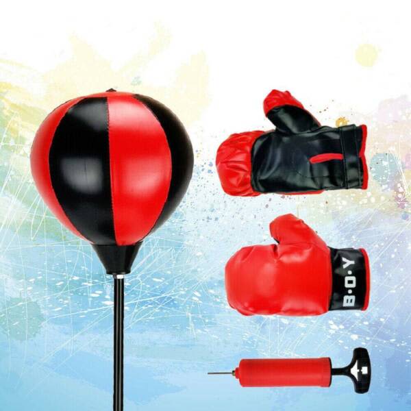 Standing Boxing Gloves Punch Bag Speed Ball Training Punching Stand