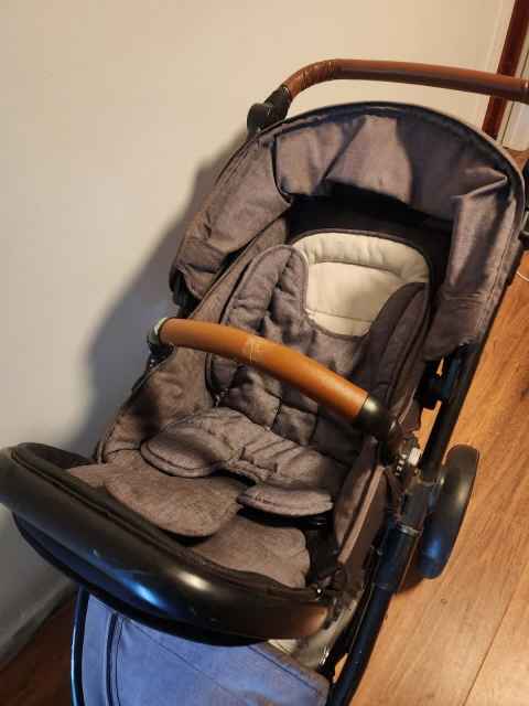 steelcraft Deluxe edition pram, with infant inserts rain and sun cover ...