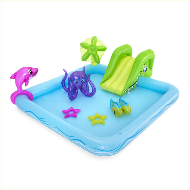 Bestway Inflatable Aquarium Mini Water Fun Park Pool With Slide 3