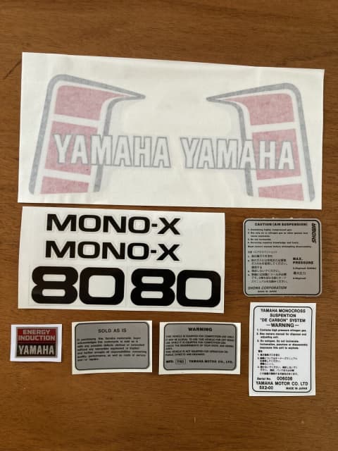 Yamaha YZ80J 1982 full decal set | Motorcycle & Scooter Parts | Gumtree ...